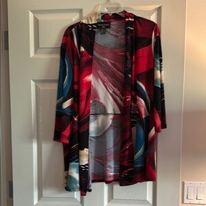 Frank Lyman Design Multicolor Abstract Cardigan